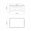 RECHAUD TRAMONTINA 61040/220 RECTANGULAR 2X1/2 C/BRASERO