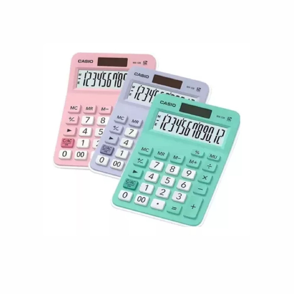CALCULADORA CASIO MX-12PK ROSA