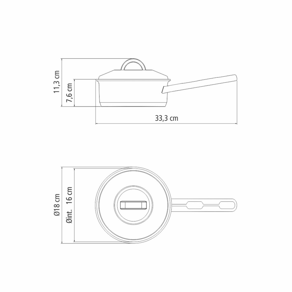 OLLA TRAMONTINA 62501/160 SOLAR 16CM