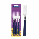 TENEDOR DE MESA TRAMONTINA 23162/310 NEW KOLOR AZUL 3PZS