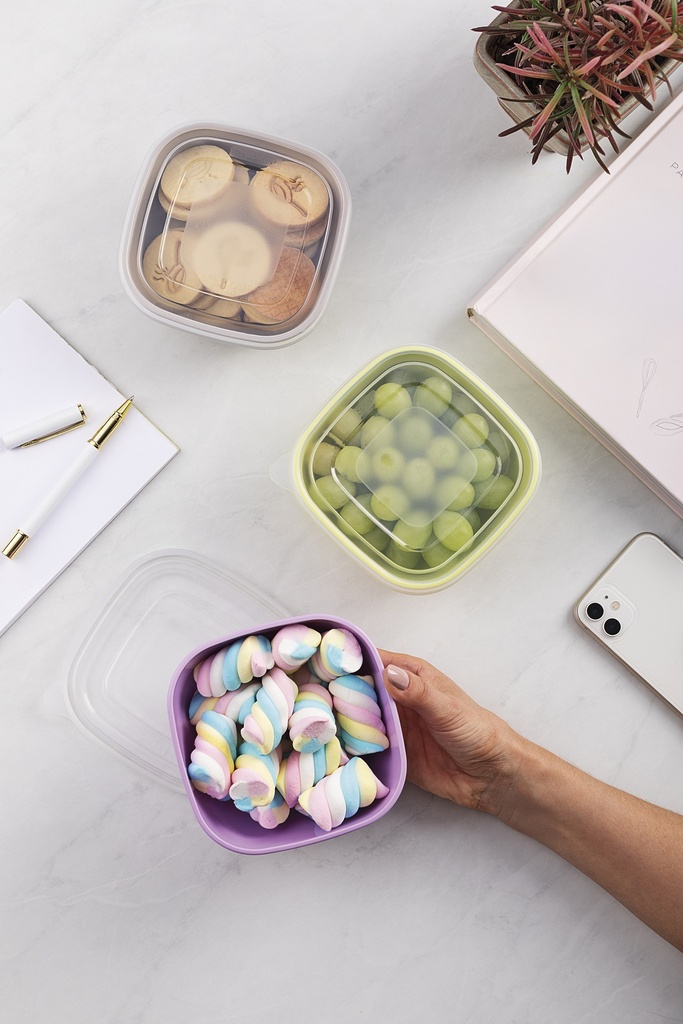 CONTENEDOR TRAMONTINA 25099/987 MIX COLOR 600ML 264PZS