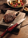 TENEDOR P/ASADO TRAMONTINA 21136/070  JUMBO POLYWOOD 12PZS ROJO