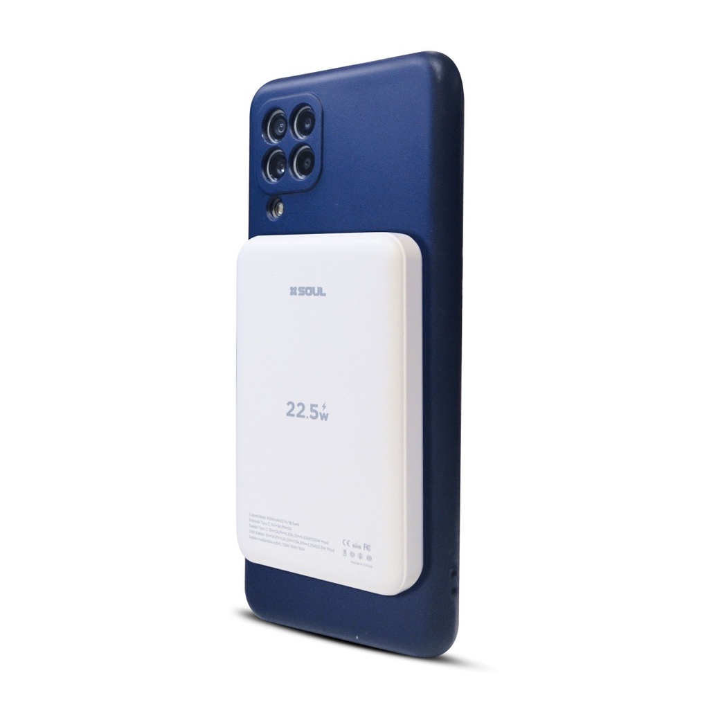CARGADOR PORTATIL SOUL PBS-QI5AMPD22W 5000mAh MAGNETICO