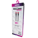 CABLE DE DATOS SOUL MALLADO USB-MATTRO USB-C / USB-C 60w