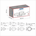 JUEGO TRAMONTINA 65140/000 GRANO 4PZS