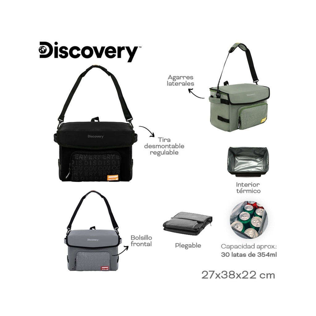BOLSO CONSERVADOR DISCOVERY 19066 NEGRO