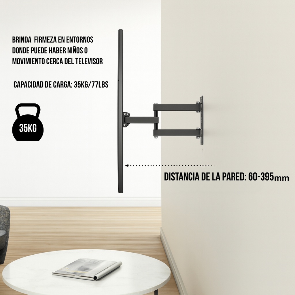 SOPORTE DE TV NIVIKO NVK68-443 C/BRAZO 26-52"