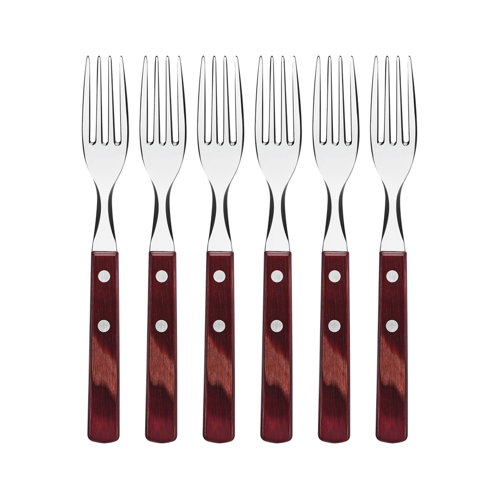 TENEDOR TRAMONTINA 21102/670 POLYWOOD 6 PZS