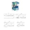 JUEGO DE CUBIERTOS TRAMONTINA 23499/024 CARMEL AZUL 24PZS