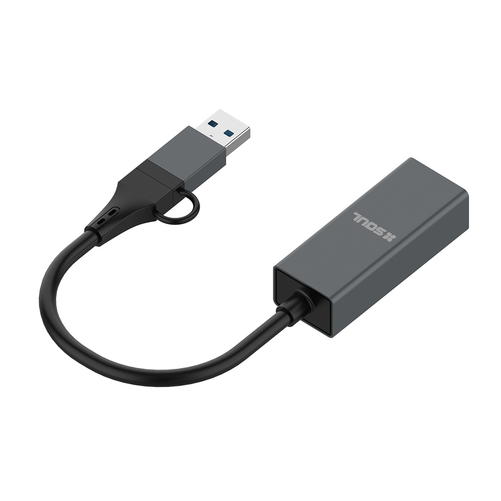 ADAPTADOR SOUL ADAP-S01 USB-ETHERNET 100Mbps