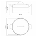CACEROLA TRAMONTINA 62624/280 PROFESSIONAL 28CM