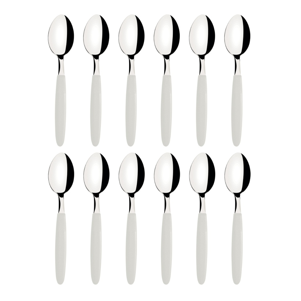 CUCHARA DE TE TRAMONTINA 23367/980 IPANEMA 12PZS BLANCO