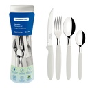 JUEGO DE CUBIERTOS TRAMONTINA 23399/891 IPANEMA 24PZS BLANCO