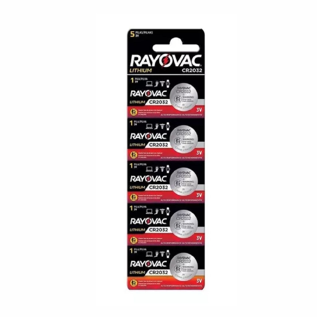 PILA RAYOVAC CR-2032 BP5 LITHIUM