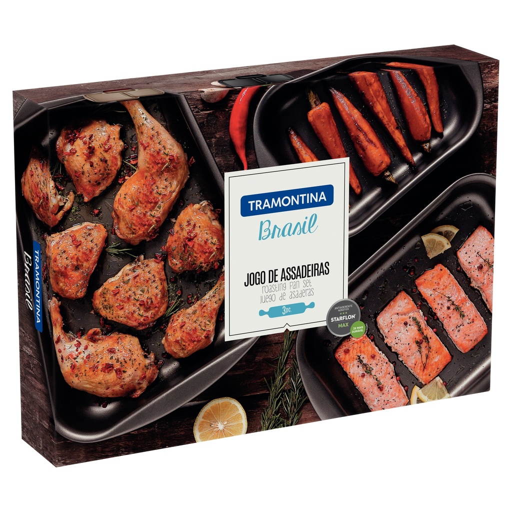 JUEGO DE ASADERAS TRAMONTINA 20099/020 BRASIL 3PZS