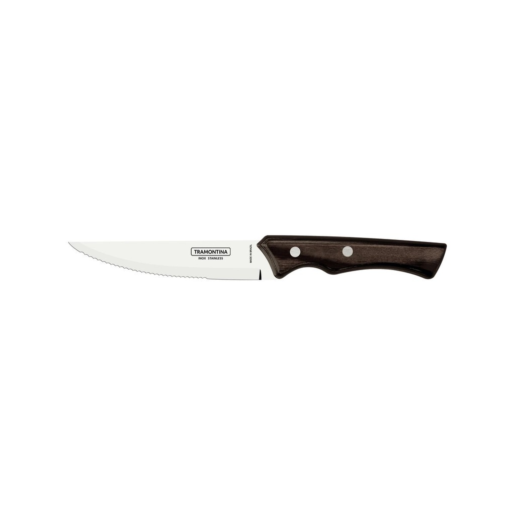 CUCHILLO P/ASADO TRAMONTINA 29810/014 POLYWOOD 5" 12 PZS