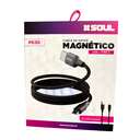 CABLE DE DATOS SOUL MAGNETICO USB-M30TNE USB-TC 30w NEGRO