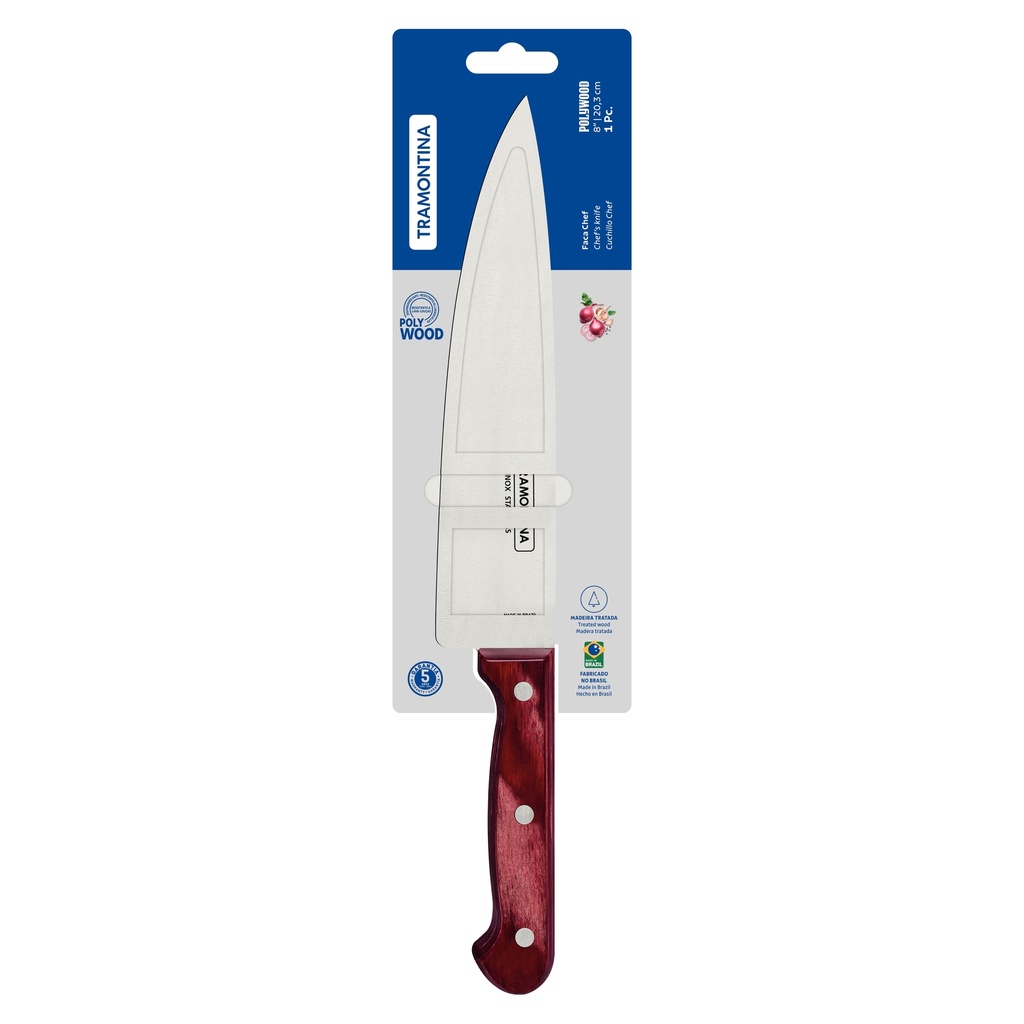 CUCHILLO CHEF TRAMONTINA 21131/178  POLYWOOD 8"