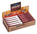 CUCHILLO P/ASADO TRAMONTINA 21199/764 5 POLYWOOD 60PZS ROJO