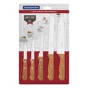JUEGO CUCHILLOS TRAMONTINA 22399/082 DYNAMIC 5 PZAS