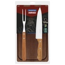 KIT P/ASADO TRAMONTINA 22399/036 CHURRASCO 3 PZAS 