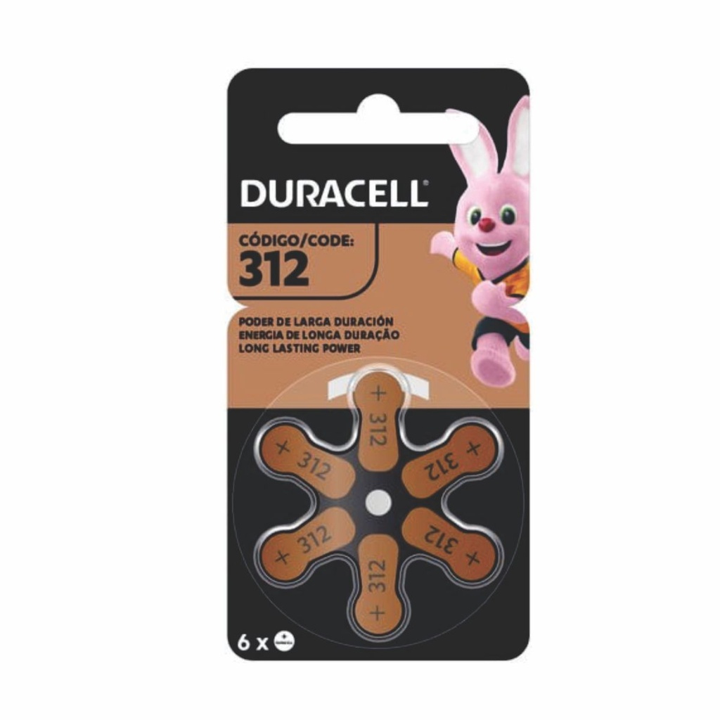 PILA DURACELL 312 AUDIFONO BP6