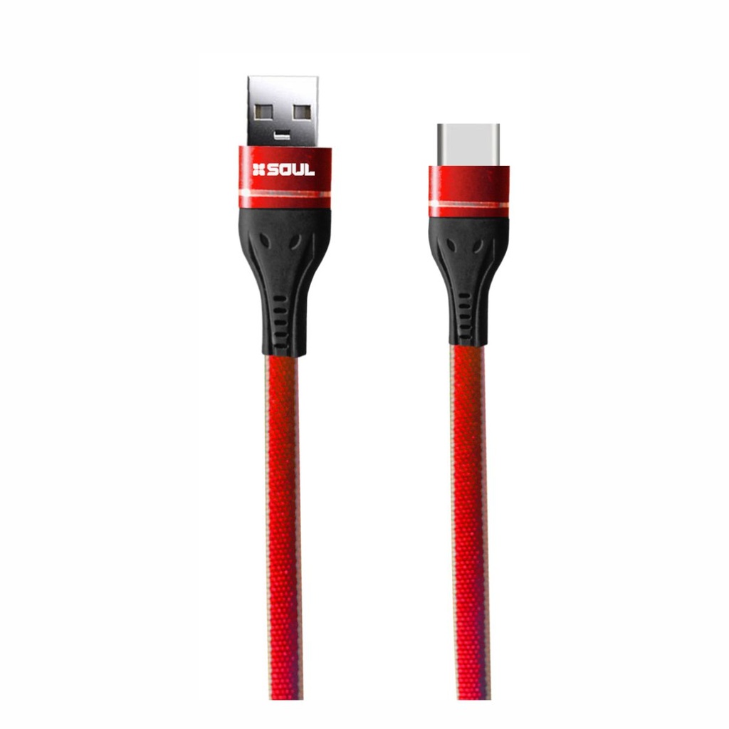 CABLE DE DATOS SOUL DENIM M.USB ROJO