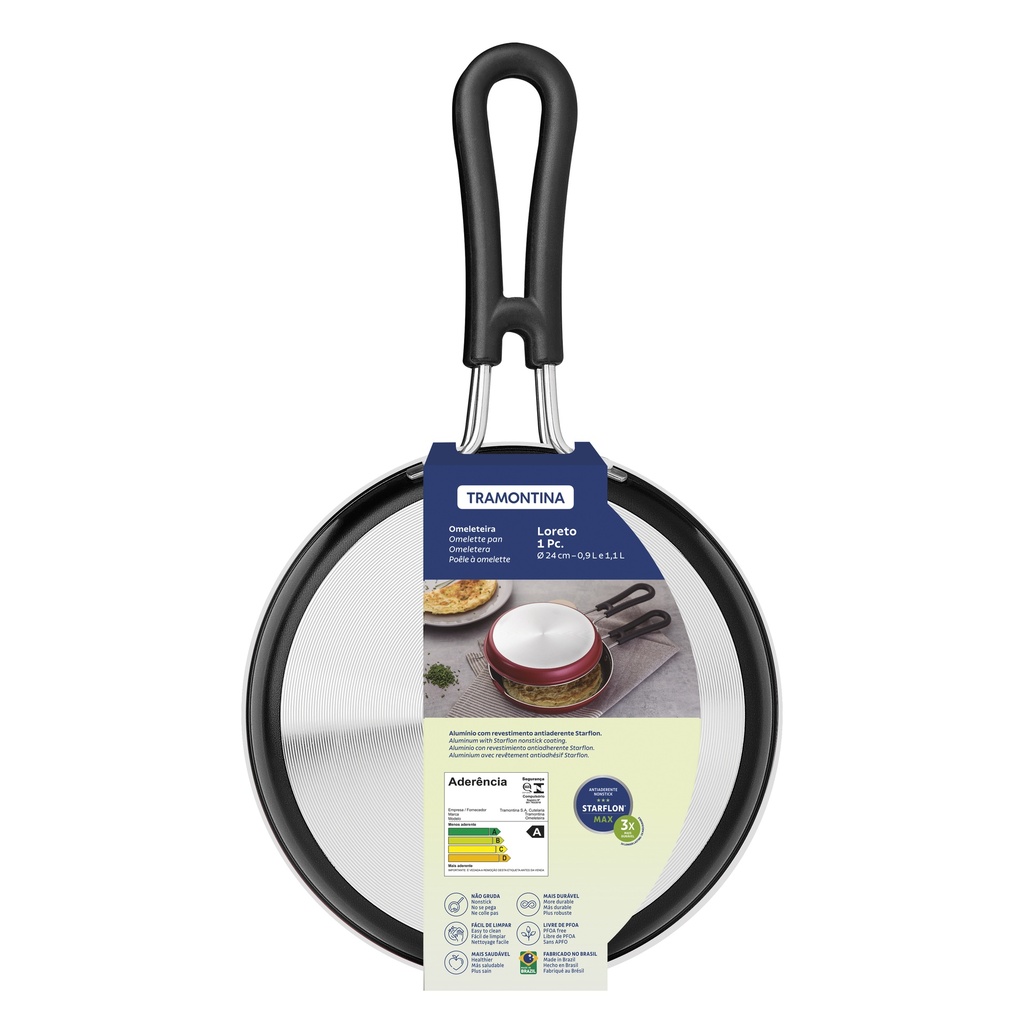 OMELETERA TRAMONTINA 20687/024 LORETO 24CM