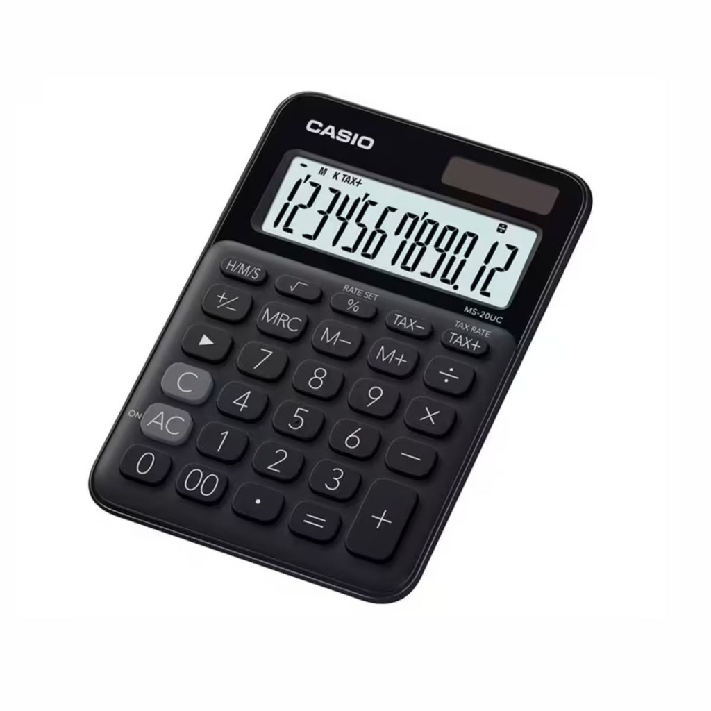 CALCULADORA CASIO MS-20UC BK NEGRA NEGRA