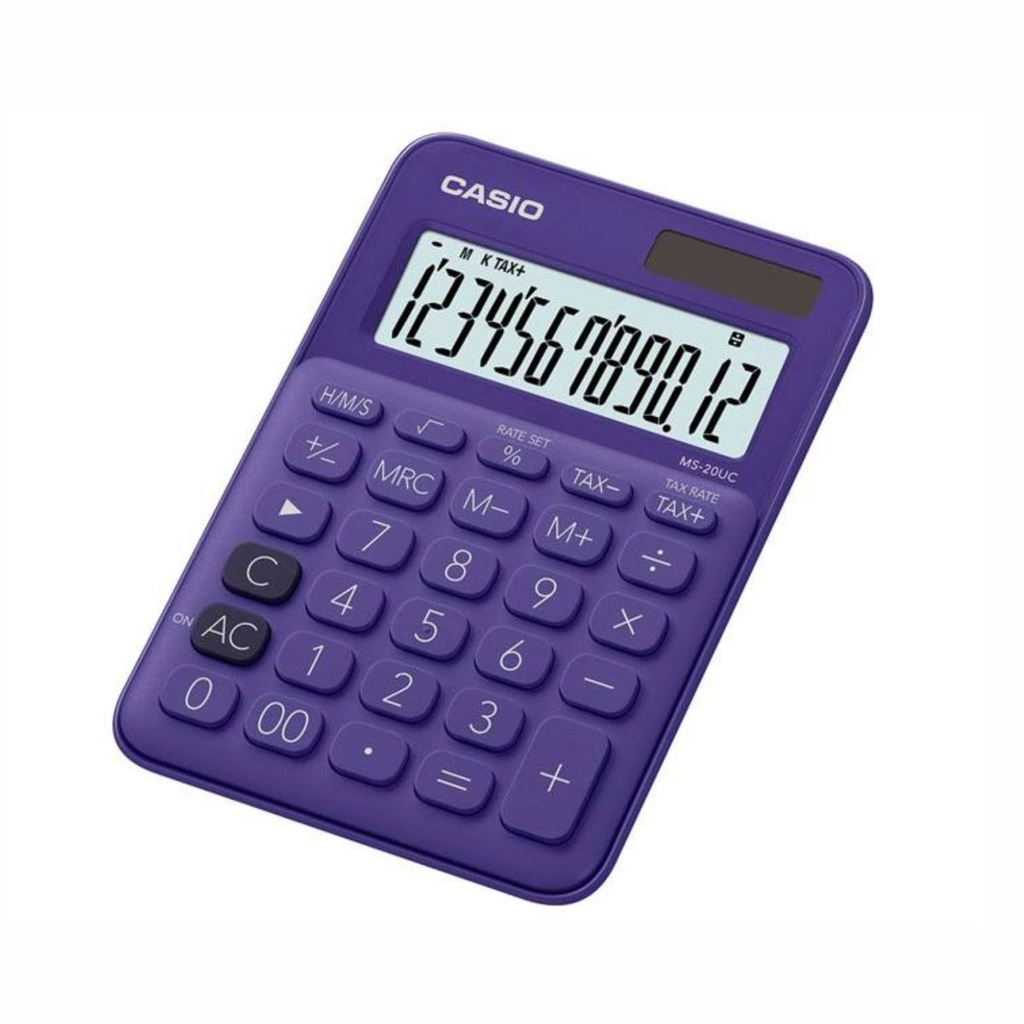 CALCULADORA CASIO MS-20UC PL VIOLETA VIOLETA