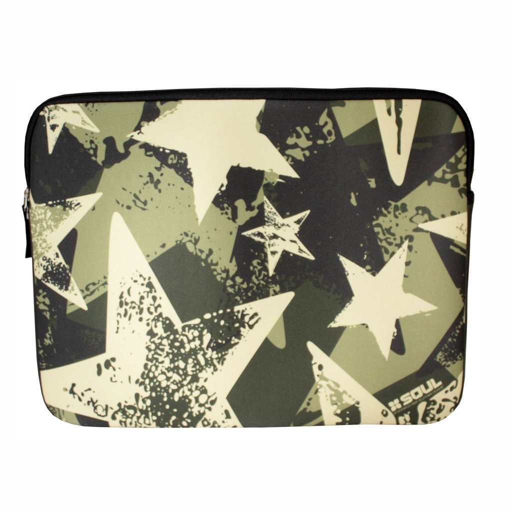 FUNDA SOUL 15.6" CAMO STAR VERDE                                                                    