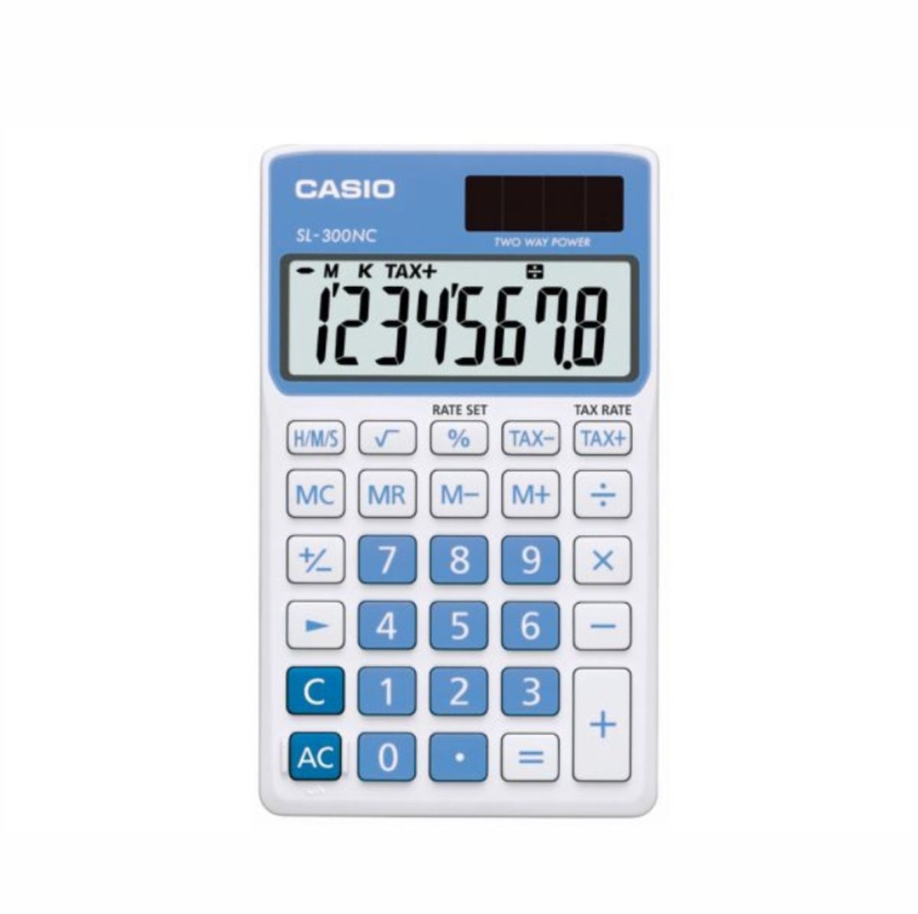 CALCULADORA CASIO SL-300NC CELESTE