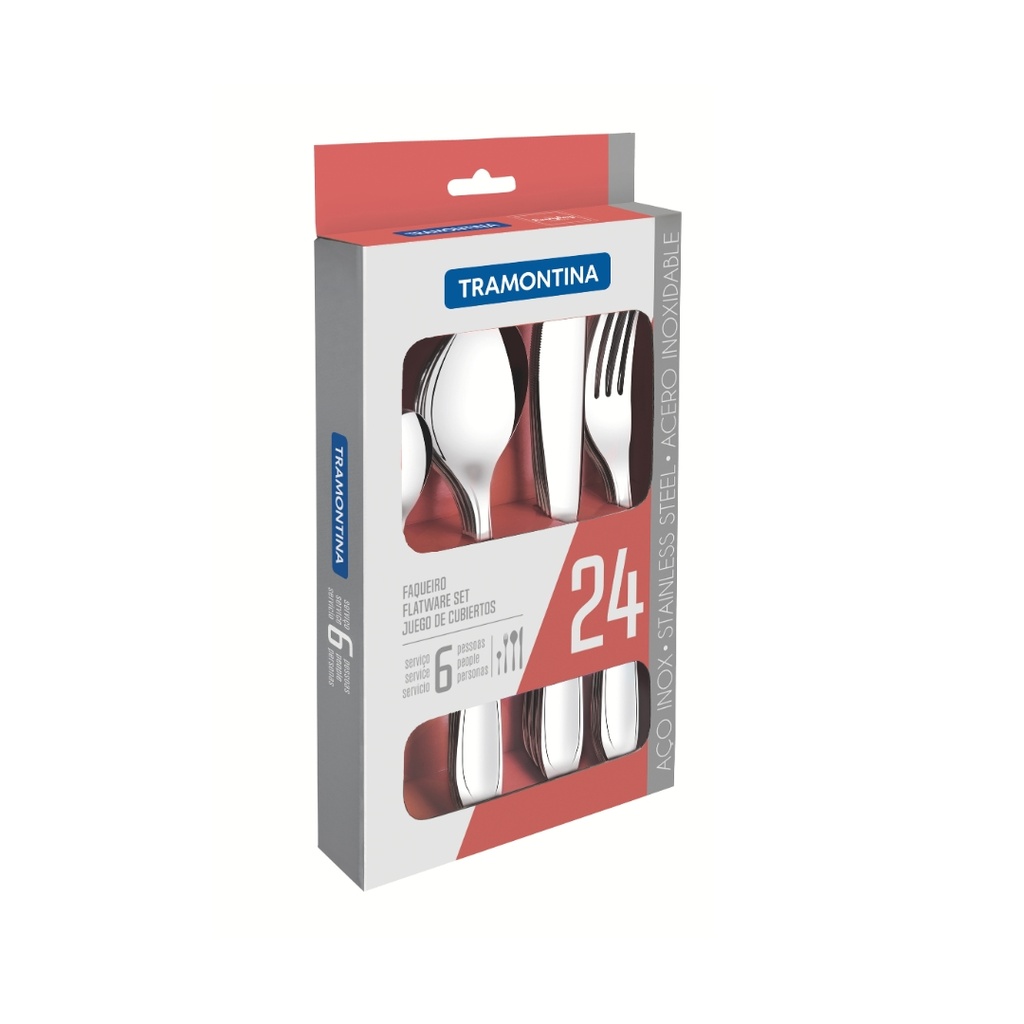 JUEGO DE CUBIERTOS TRAMONTINA 66906/014 LAGUNA 24PZS