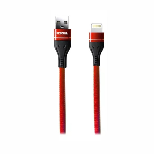 [164-87837] CABLE DE DATOS SOUL DENIM LIGHTNING ROJO