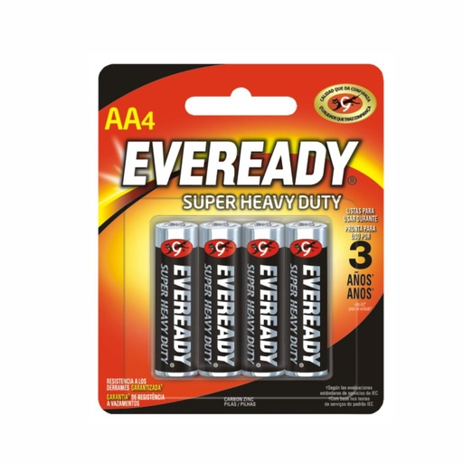 [125-00056] PILA EVEREADY AA CARBON 1215 BP4