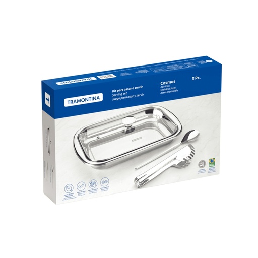 [086-10114] JUEGO P/SERVIR TRAMONTINA 64310/114 COSMOS 3 PZS