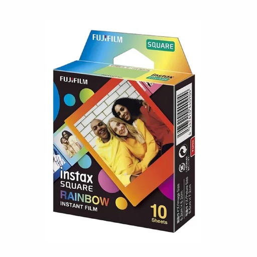 [148-40904] FILM FUJI INSTAX SQUARE RAINBOWN 10 PK