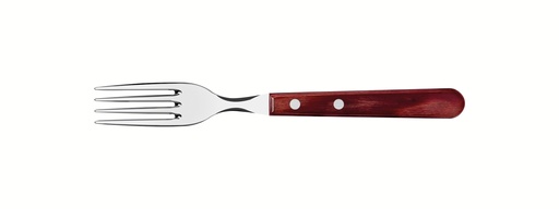 [086-89259] TENEDOR P/ASADO TRAMONTINA 21136/070  JUMBO POLYWOOD 12PZS ROJO