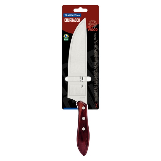 [086-91178] CUCHILLO PARA CARNE TRAMONTINA 21191/178  POLYWOOD ROJO 8"