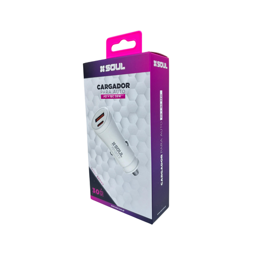 [164-74753] CARGADOR DE AUTO SOUL CA-DPD38W 38W SIN CABLE