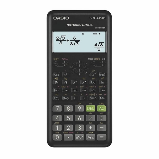 [053-08919] CALCULADORA CASIO FX-82LA PLUS 2 NEGRO