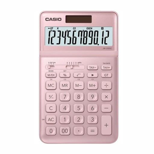 [053-60200] CALCULADORA CASIO JW-200SC ROSA