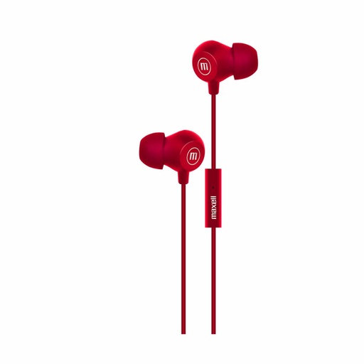 [157-47947] AURICULAR MAXELL IN-BAX ROJO