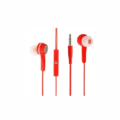 [116-32158] AURICULAR MOTOROLA EARBUDS 105 ROJO