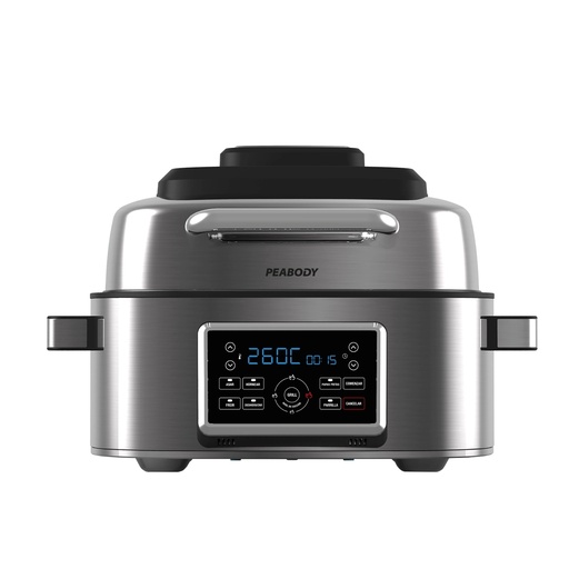 [123-30065] FREIDORA CON GRILL PEABODY PE-AFG01IX 6L