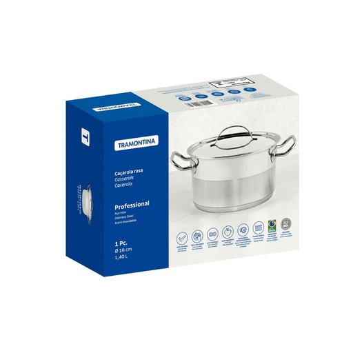 [086-23160] CACEROLA TRAMONTINA 62623/160 PROFESSIONAL 16CM