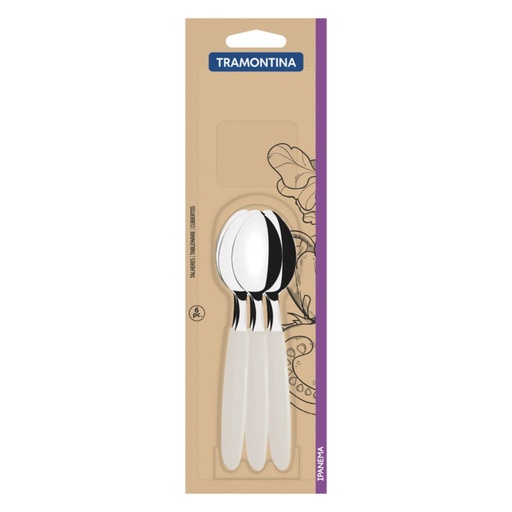 [086-67666] CUCHARA DE TE TRAMONTINA 23367/666 IPANEMA 6PZS GRIS