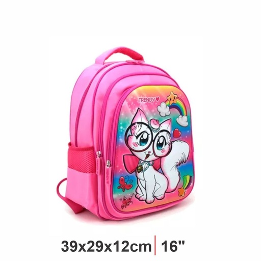 [199-49580] MOCHILA TRENDY 14958 16" GATITO