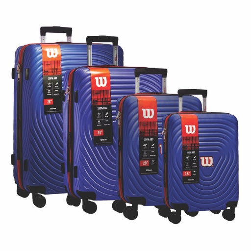 [209-33059] SET VALIJAS WILSON 65.W1733F UxB 4 ROYAL BLUE