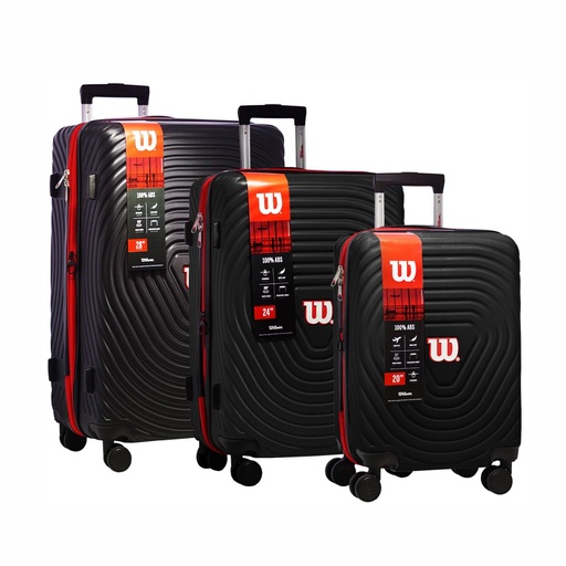 [209-33011] SET VALIJAS WILSON 65.W1733N UxB 3 28"/24"/20" BLACK